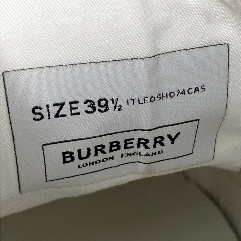 Burberry Check Canvas Low-Top Sneakers size 39.5 - Picture 8 of 12